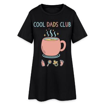 Geschlechterenthüllung Cool Dads Club Babyparty Papa - Frauen T-Shirt-Kleid - Schwarz - Vorne