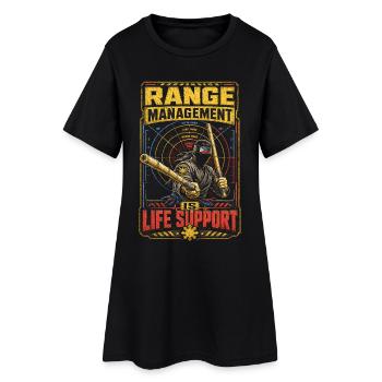 Escrima Arnis Kampfsport Range Management - Frauen T-Shirt-Kleid - Schwarz - Vorne