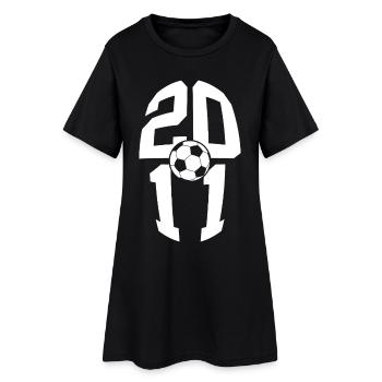 15 ANS DE NAISSANCE EN 2011 FOOTBALL 15E ANNIVERSAIRE - Robe T-shirt Femme - noir - Devant