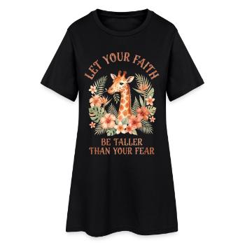 Que ta foi soit plus grande que ton chrétien de la peur - Robe T-shirt Femme - noir - Devant