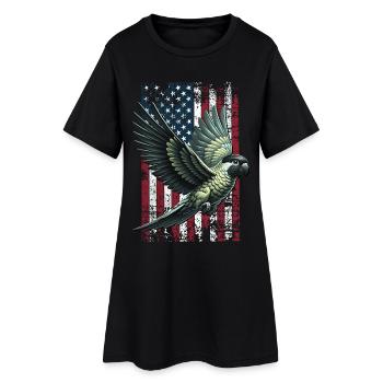 Nanday Conure US Nandays Parakeet - Women’s T-Shirt Dress - black - Front