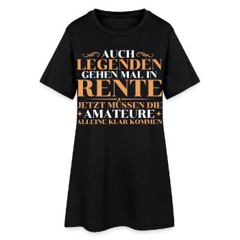 Rente Abschied Kollege Humorvoller Renteneintritt - Frauen T-Shirt-Kleid - Schwarz - Vorne