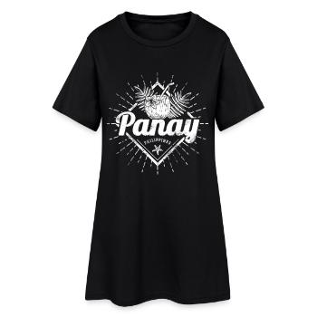 Panay Philippines Vintage Island Filipino Souvenir - Robe T-shirt Femme - noir - Devant