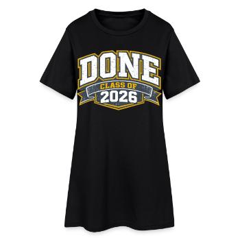 Diplom 2026 Universitätsschule Geschenk Humor - Frauen T-Shirt-Kleid - Schwarz - Vorne