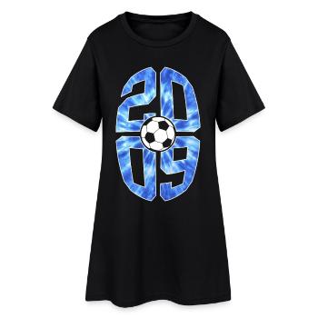 17 ANS DE NAISSANCE 2009 FOOTBALL 17E ANNIVERSAIRE - Robe T-shirt Femme - noir - Devant
