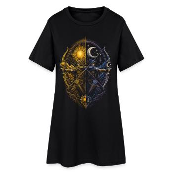 Archer à l’arc - Robe T-shirt Femme - noir - Devant