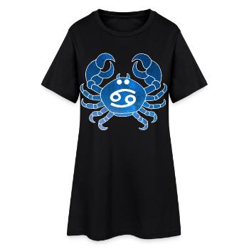 Cancer et univers - Robe T-shirt Femme - noir - Devant