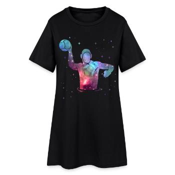 Wasserball Weltraum Herren Jungen Wasserballer - Frauen T-Shirt-Kleid - Schwarz - Vorne