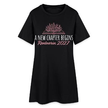 Pensionés 2027 : Nouveau chapitre sur les retraites - Robe T-shirt Femme - noir - Devant
