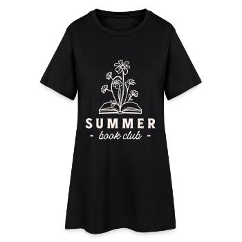 Groupe de lecture du club de lecture d’été - Robe T-shirt Femme - noir - Devant