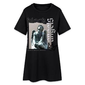 Statue d’ange Streetwear MMXXII - Robe T-shirt Femme - noir - Devant