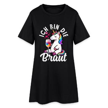 Cocktail de la licorne de la mariée célibataire - Robe T-shirt Femme - noir - Devant
