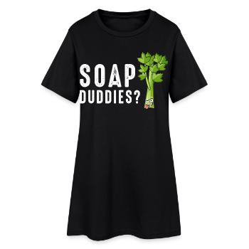 Soap Buddies Céleri rient - Robe T-shirt Femme - noir - Devant