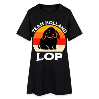 Team Dwarf Ram Rabbit - Women’s T-Shirt Dress - black - Front