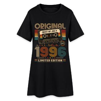 30th Birthday Gift Vintage July Vintage 1996 - Women’s T-Shirt Dress - black - Front