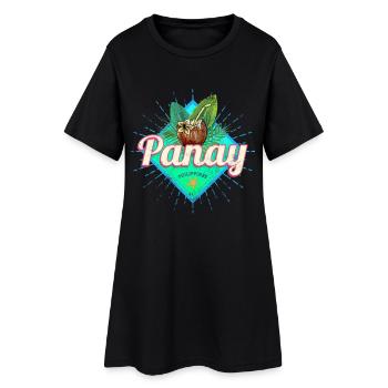 Panay Philippines Vintage Island Filipino Souvenir - Robe T-shirt Femme - noir - Devant