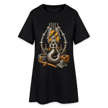docker - Robe T-shirt Femme - noir - Devant