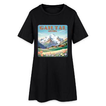 Gailtal Valley - Women’s T-Shirt Dress - black - Front