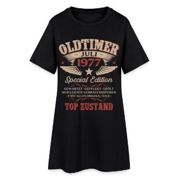 49. Geburtstag Geschenk Mann Oldtimer Juli 1977 - Frauen T-Shirt-Kleid - Schwarz - Vorne
