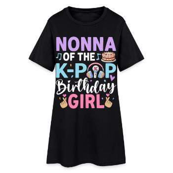 Nonna de The K-Pop Birthday Girl - Robe T-shirt Femme - noir - Devant