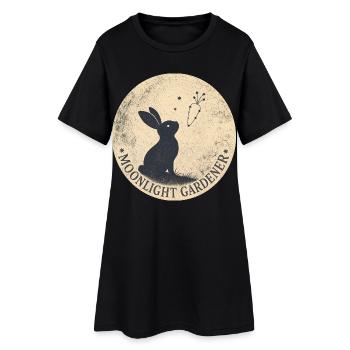 JARDINIER AU CLAIR DE LUNE - Robe T-shirt Femme - noir - Devant