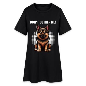 Don't Bother Me Deutscher Schäferhund Schäferhunde - Frauen T-Shirt-Kleid - Schwarz - Vorne