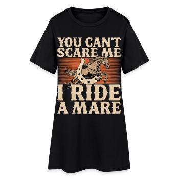 Je ne peux pas avoir peur, je roule un - Robe T-shirt Femme - noir - Devant