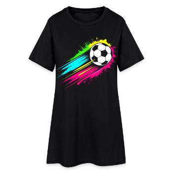 Allemagne – Ball im Farbenrausch Design - Robe T-shirt Femme - noir - Devant