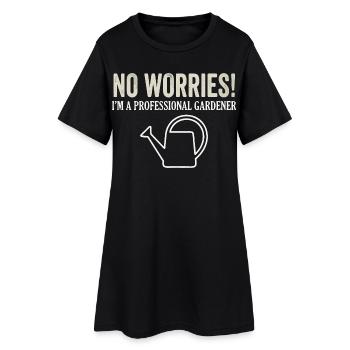 Hommes de Jardin Femmes - Robe T-shirt Femme - noir - Devant