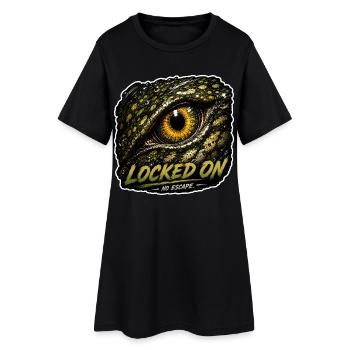 Pike Fishing Locked On T-Shirt - Women’s T-Shirt Dress - black - Front