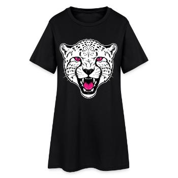 Gepard Leopard Mascot Logo Sport Gaming - Women’s T-Shirt Dress - black - Front