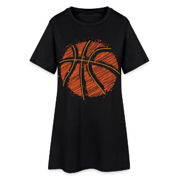 Basket-ball - Robe T-shirt Femme - noir - Devant
