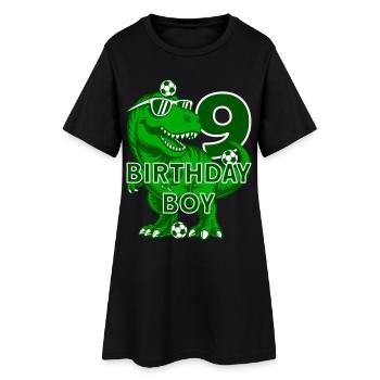 9 ANS D’ANNIVERSAIRE GARÇON FOOTBALL 9E ANNIVERSAIRE - Robe T-shirt Femme - noir - Devant