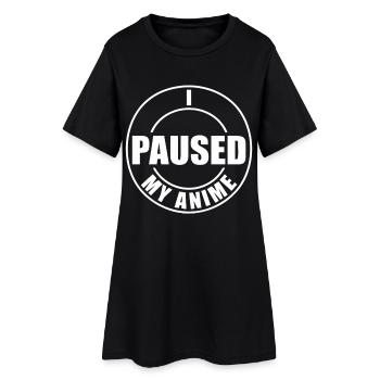 Anime en pause - Robe T-shirt Femme - noir - Devant