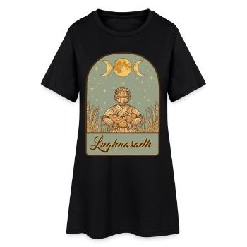 Lughnasadh Lughnasa Lammas First Harvest - Women’s T-Shirt Dress - black - Front
