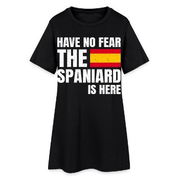 N’ayez pas peur L’Espagnol est là Espagne Espagne - Robe T-shirt Femme - noir - Devant
