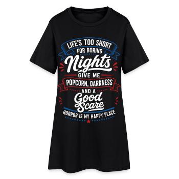 Bonne citation de Scare Horror Night - Robe T-shirt Femme - noir - Devant