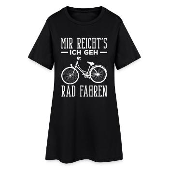 Mir Reichts Ich Geh Rad Fahren Fahrrad Spruch - Frauen T-Shirt-Kleid - Schwarz - Vorne