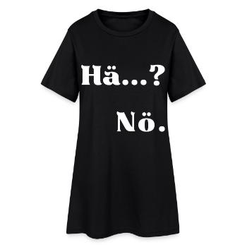 Hein... ?   Non. - Robe T-shirt Femme - noir - Devant