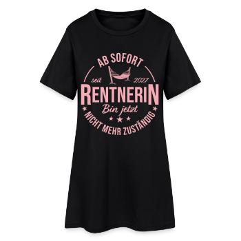 Abschied Kollegin Hängematte Rentnerin 2027 - Frauen T-Shirt-Kleid - Schwarz - Vorne