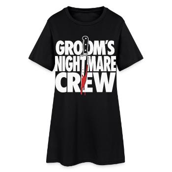 Groom’s Nightmare Horror Crew Design - Frauen T-Shirt-Kleid - Schwarz - Vorne