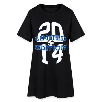 ÉDITION LIMITÉE 2014 FOOTBALL 12E ANNIVERSAIRE - Robe T-shirt Femme - noir - Devant