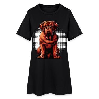 Bordeaux Mastiff Bordeaux's Bordeaux Mastiff owner - Women’s T-Shirt Dress - black - Front