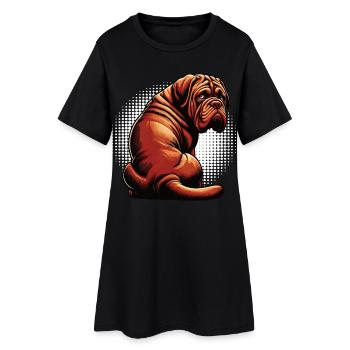 Bordeaux Mastiff Bordeaux's Bordeaux Mastiff owner - Women’s T-Shirt Dress - black - Front