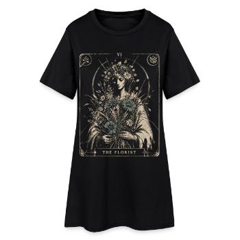 Fleuriste Arcana Style Floral Art Vintage - Robe T-shirt Femme - noir - Devant