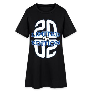 24E ANNIVERSAIRE DE FOOTBALL EN ÉDITION LIMITÉE 2002 - Robe T-shirt Femme - noir - Devant