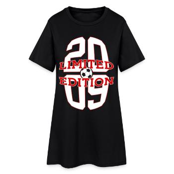 LIMITED EDITION 2009 FOOTBALL 17TH BIRTHDAY - Women’s T-Shirt Dress - black - Front