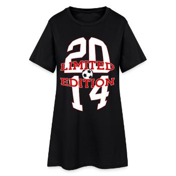 ÉDITION LIMITÉE 2014 FOOTBALL 12E ANNIVERSAIRE - Robe T-shirt Femme - noir - Devant