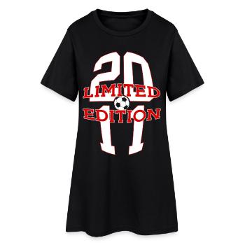 ÉDITION LIMITÉE 2011 FOOTBALL 15E ANNIVERSAIRE - Robe T-shirt Femme - noir - Devant