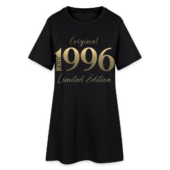 30th Birthday Gift Vintage July Vintage 1996 - Women’s T-Shirt Dress - black - Front